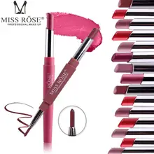 Lip makeup Liner MISS ROSE Double-end Lasting Lipliner Waterproof Lip Liner Stick Pencil 8 Color jan17