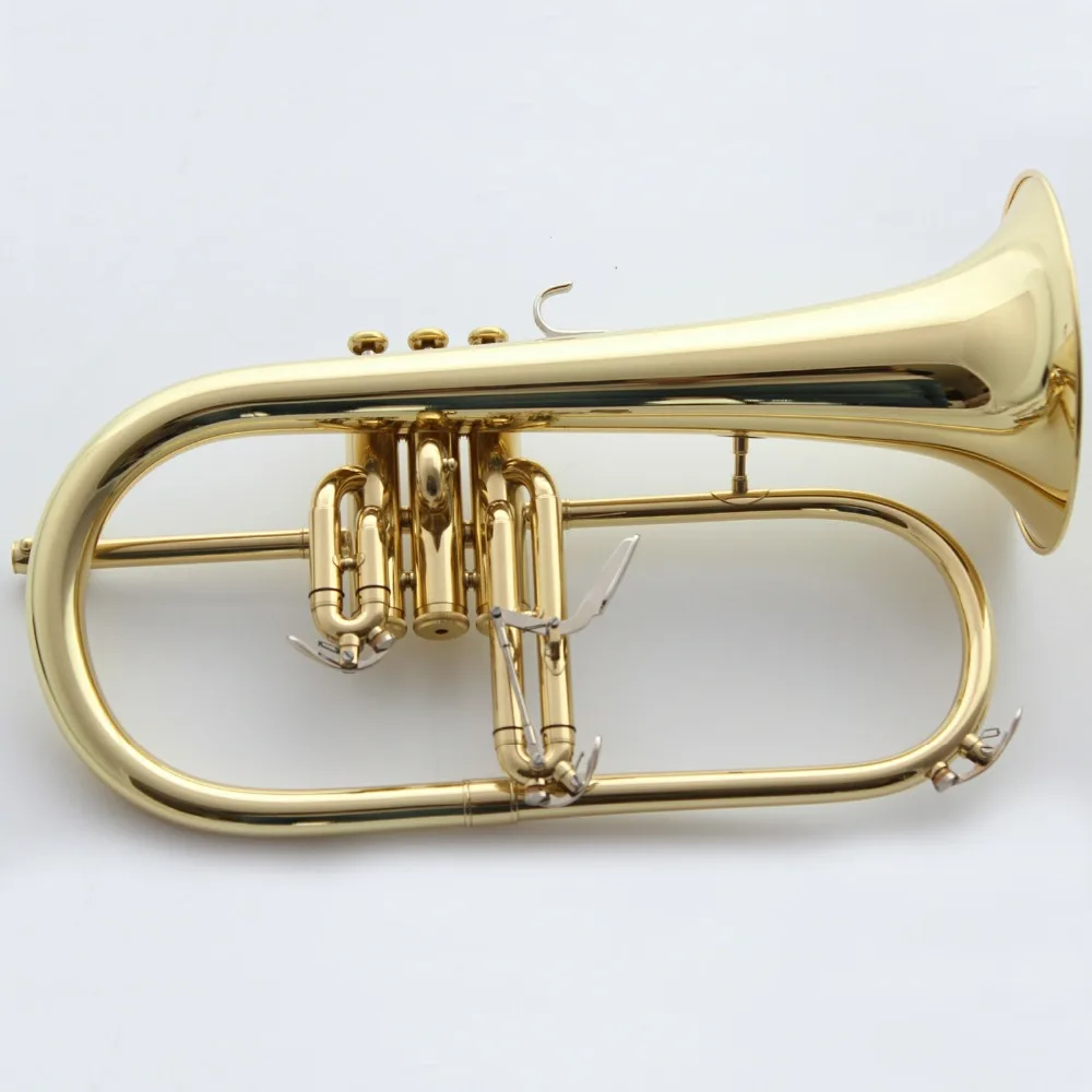 Музыка Fancier клуб Профессиональный flugelhorn BH-950 золотой лак с чехол для профессиональных flugelhorn s Bb желтый Латунный Колокольчик