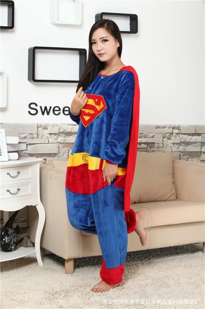 

Kigurumi Batman Spiderman Iron Man Adult Onesie Superman Superhero Pajamas Unisex Pyjamas Captain America Cosplay Costume