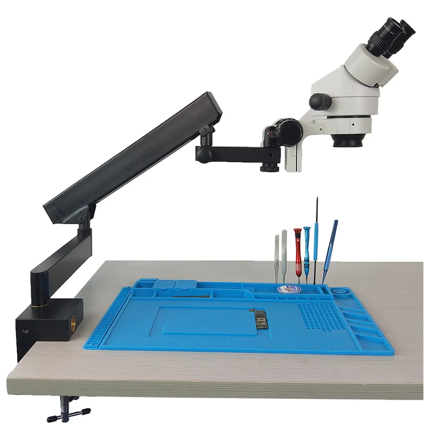 Efix 3,5-45X бинокулярный артикуляционный кронштейн с зажимом стерео припой микроскоп Simul-Focuse непрерывный зум ремонт мобильного телефона
