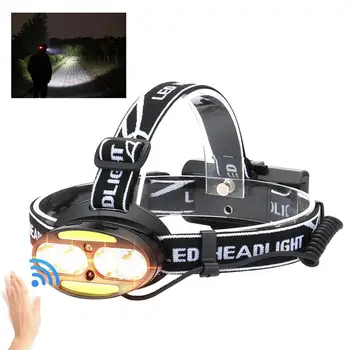 

Super Bright LED T6+COB Headlamp Headlight Torch Flashlight Camping Hiking