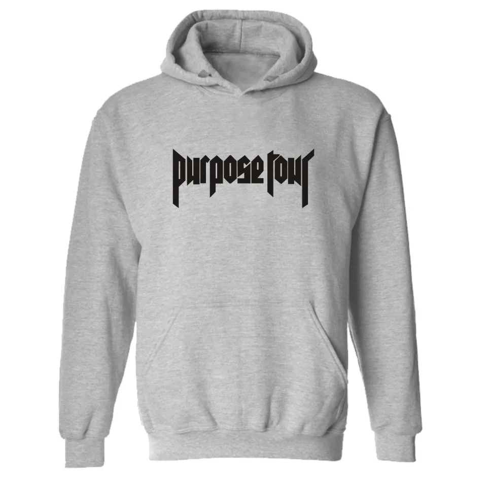2017 Fashion PURPOSE TOUR Hooded Hoodies JUSTIN BIEBER Hoodies and Sweatshirts super star clothing Plus Size 4XL