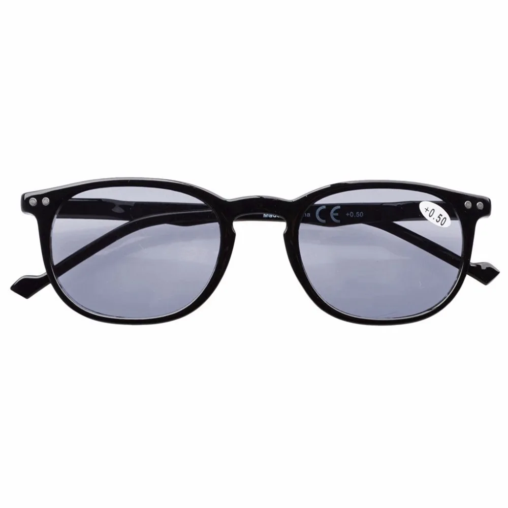 R065 серые линзы окуляра пружинные петли 80 классические очки для чтения солнцезащитные очки+ 0,50-+ 4,00
