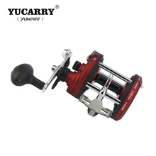 Yucarry бренд правая рука Рыболовная катушка Наживка литья Reel 12BB 5.2: 1 из металла Baitcasting катушка "песочные часы" Carretilha Песка Рыбалка Шестерни