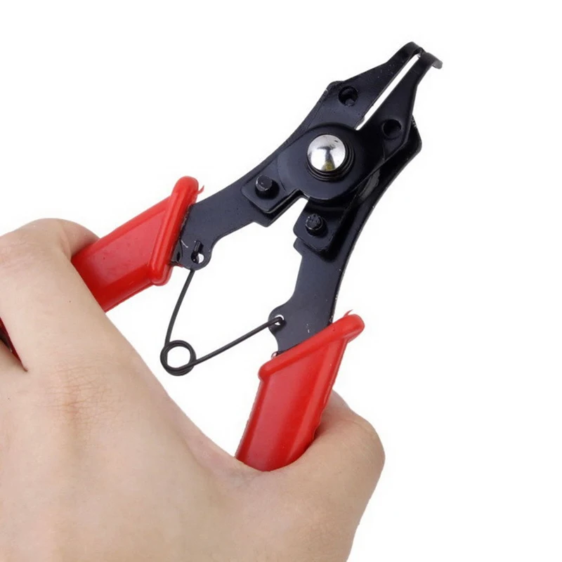 Free ship 4 IN 1 Multifunctional Snap Ring Pliers Multi Tools Crimp Tool Internal External Ring Remover Retaining Circlip Pliers
