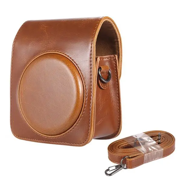 Классический винтажный компактный PU кожаный чехол сумка для Fujifilm Instax Mini 70 мгновенная пленка камера с плечевым ремнем - Цвет: A2
