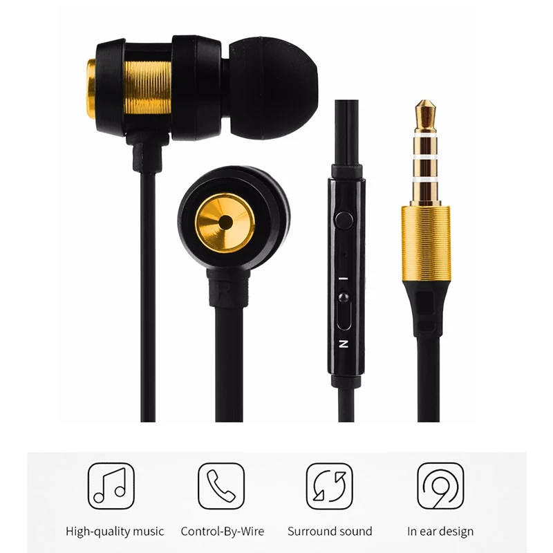 Icoque 3 5 мм стерео бас наушники вкладыши спортивные для Sony Xaomi Xiomi Samsung телефоны Mp3