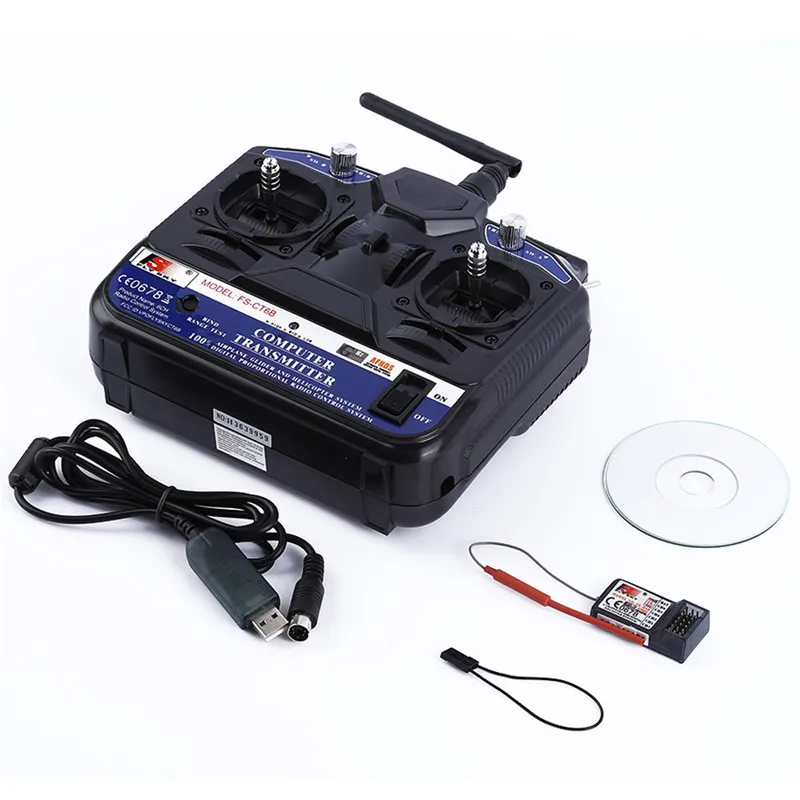 

New Hot Sale FLY SKY 2.4G FS-CT6B 6 CH Channel Radio Model RC Transmitter Receiver Control Dorp Shipping