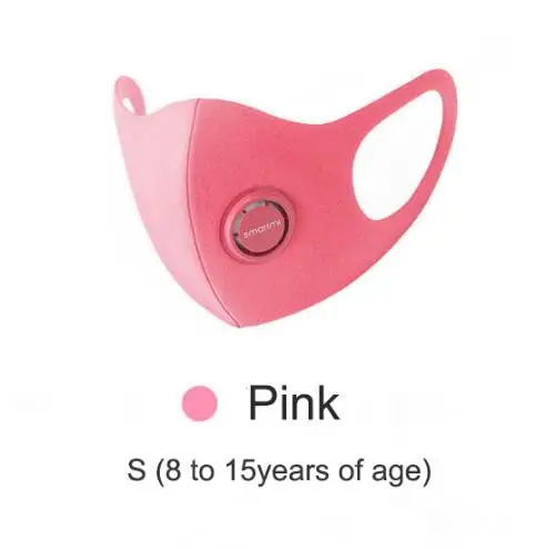 Xiaomi SmartMi Kid Mask, Детский Светильник, дышащая маска с защитой от дымки, мощная фильтрация, PM2.5, блокировка аллергенов, для друзей, 1 шт - Цвет: 1 pcs Pink S 8-15