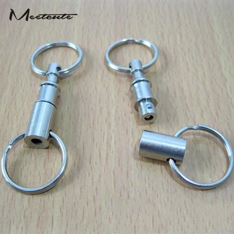 Meetcute 3pcs Silver Plated Detachable Removable Quick Release