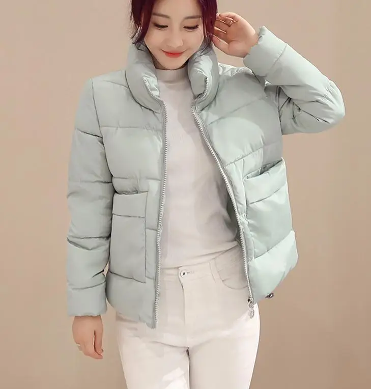 

2018 Free send Korean women's winter coat cotton short padded winter clothing Korean students bread thick winter jacket tide