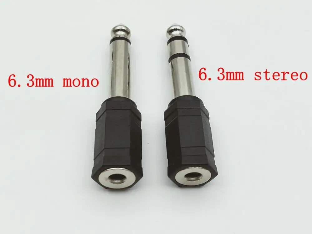 

100pcs 6.3mm 1/4" inch mono/stereo Male to 3.5mm Female Adaptor connector