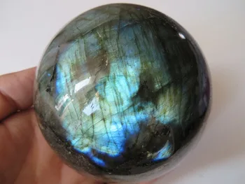 

Natural labradorite Quartz Ball 2.75 Inch Crystal Sphere Orb Healing 680g