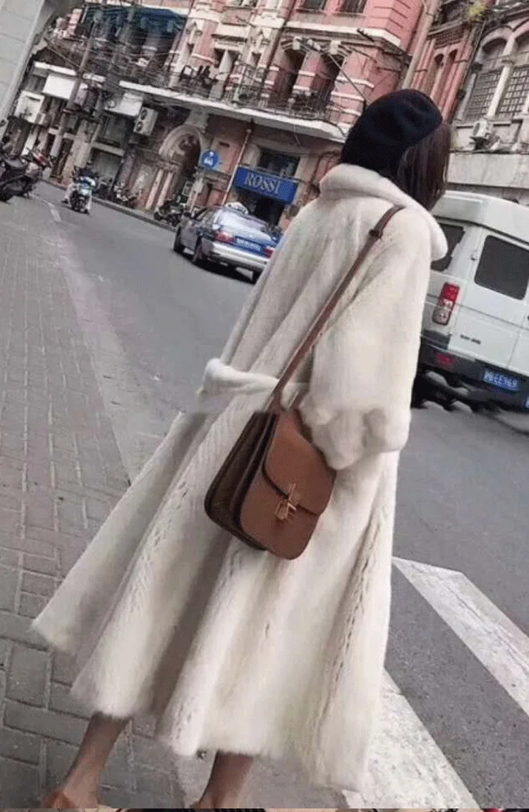 Зимняя женская куртка, пальто из искусственного меха, норковый мех, повседневное уличное пальто большого размера, утолщенное теплое пальто, ветровка, тонкое пальто L1616