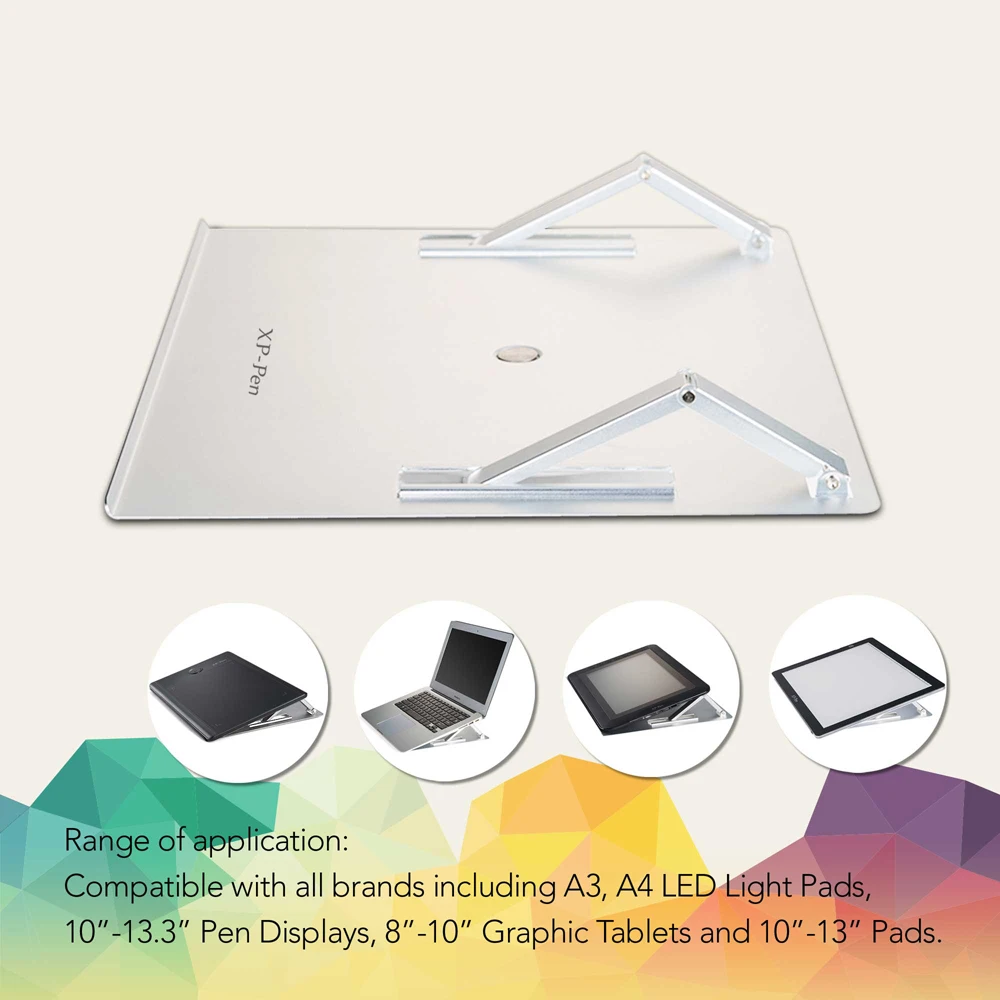 

XP-Pen Multifunctional Drawing Metal Bracket/Stand/Holder Adjusting Angle Prevented Skidding Stander for Pen Tablet/Pad/ Table