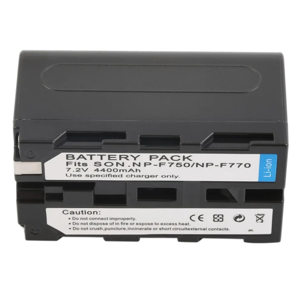 

Black No Memery Effect 7.2V 4400MAH Replacement Li-Ion Battery Camcorder Battery For Sony NP-F750 / 770 / 730 Camera