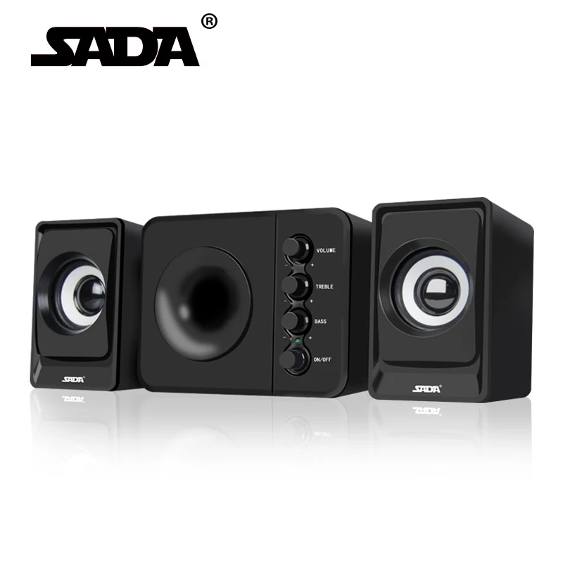 SADA Usb Multimedia Stereo Computer Speakers 2.1 For PC