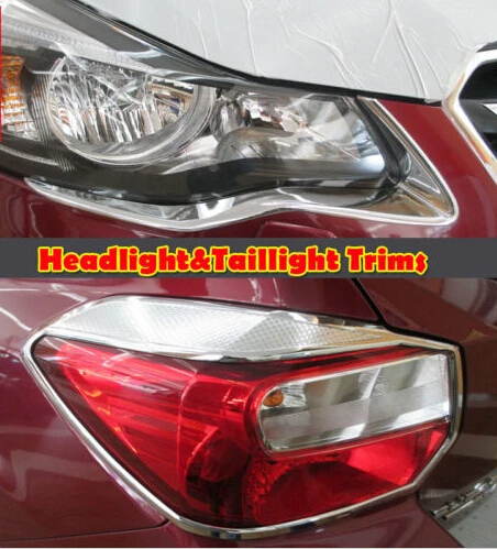 

Front Headlight Lamp & Rear Taillight Cover Trim Garinsh For Subaru XV 12-13