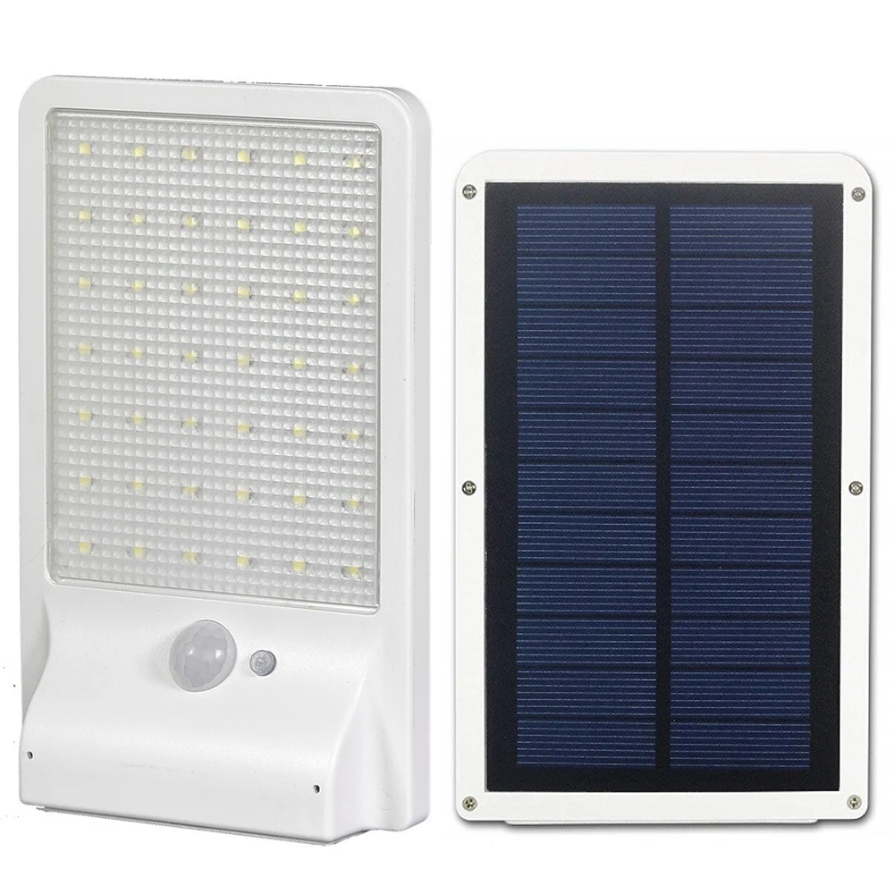 

500 Lumens Solar Rechargeable Led Solar Light Bulb PIR Motion Sensor 42 Led Lamp Porch Path Street Fence Garden Outdoor Lighting