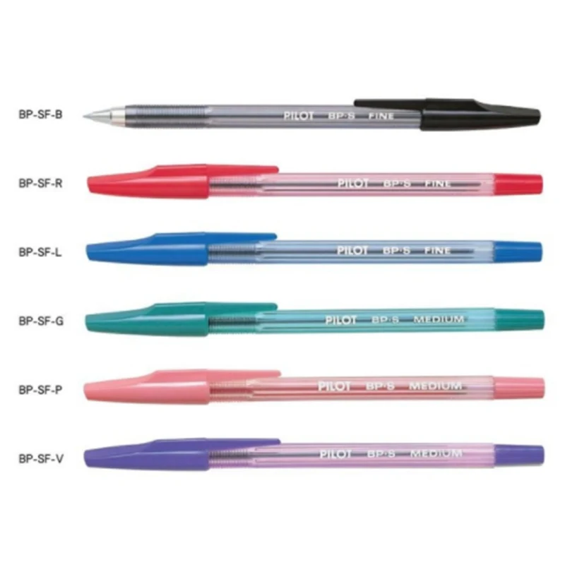 12pcs/lot Pilot BallPoint Pen BP SF 6 colors choose Japan standard pen