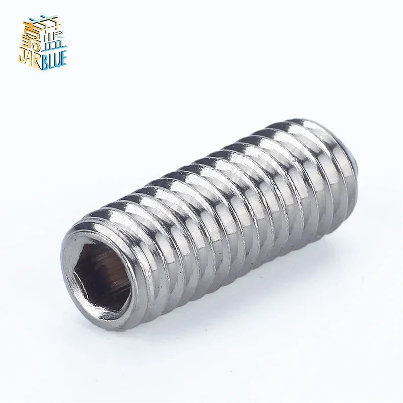 20PCS 8#-32*L/10#-24*L DIN916 UNC Stainless Steel screws Grub Screws Hex Socket Head Set Screw