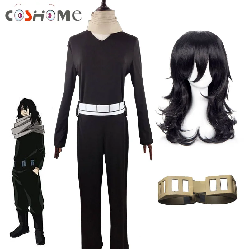 Coshome Boku no Hero Academia My парик Shota Aizawa карнавальные костюмы мужские вечерние