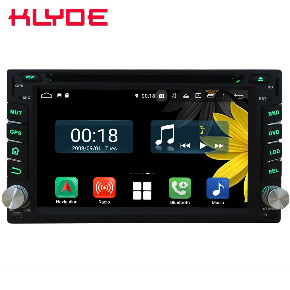 cheap Octa Core 4G WIFI Android 8.1 4GB RAM 64GB ROM RDS 2Din Universal Car DVD Player Radio GPS Glonass Navigation For Nissan Hyundai