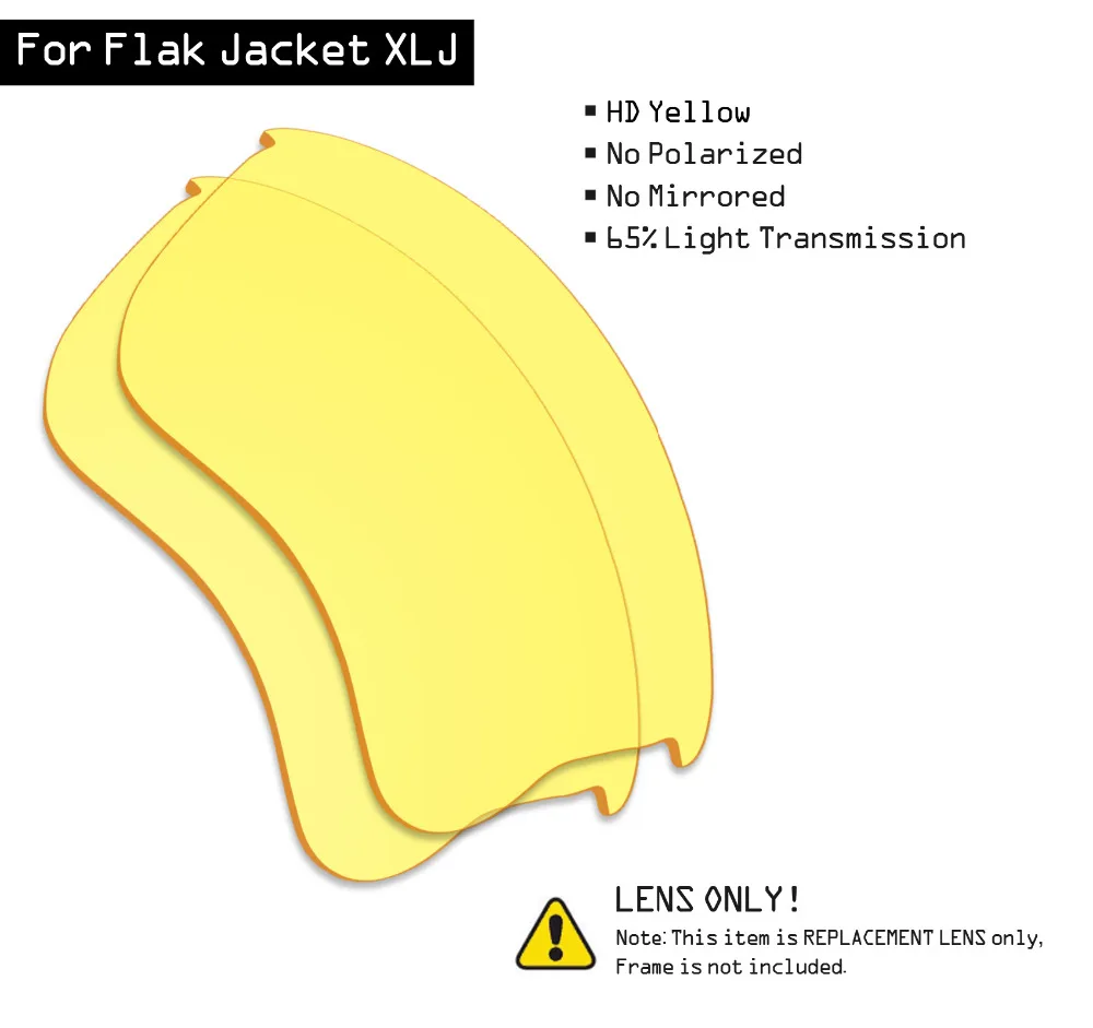 Солнцезащитные очки SmartVLT Сменные линзы для Oakley Flak Jacket XLJ - HD Yellow | Аксессуары