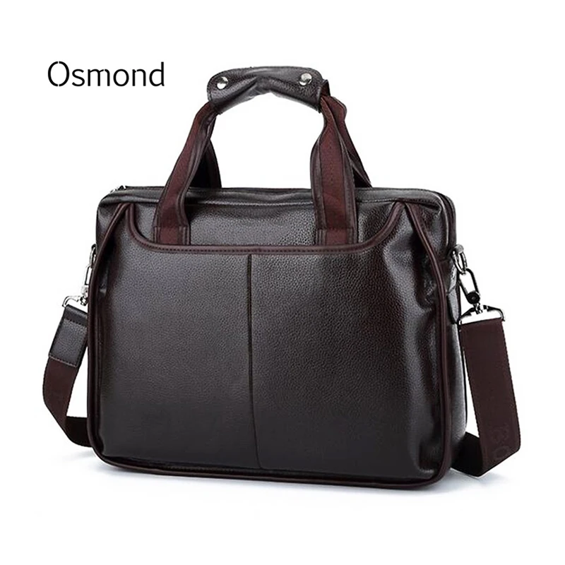 

2018 Vintage Men's Bag Leather Men Briefcase Famous Brand Shoulder Bag Messenger Bags Causal Handbag Laptop Briefcase Male Bolsa