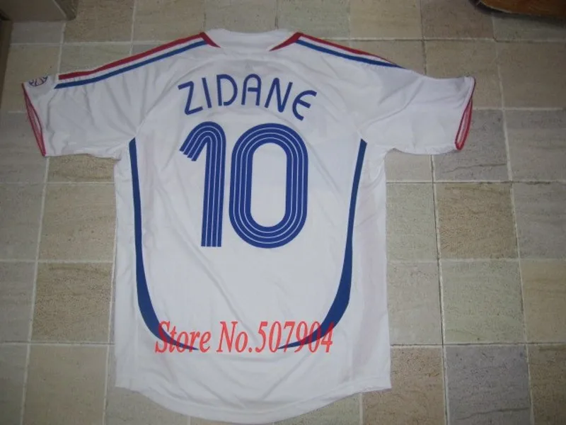 Retro Jersey France 2006 World Cup Jersey Zidane/ Henry Soccer