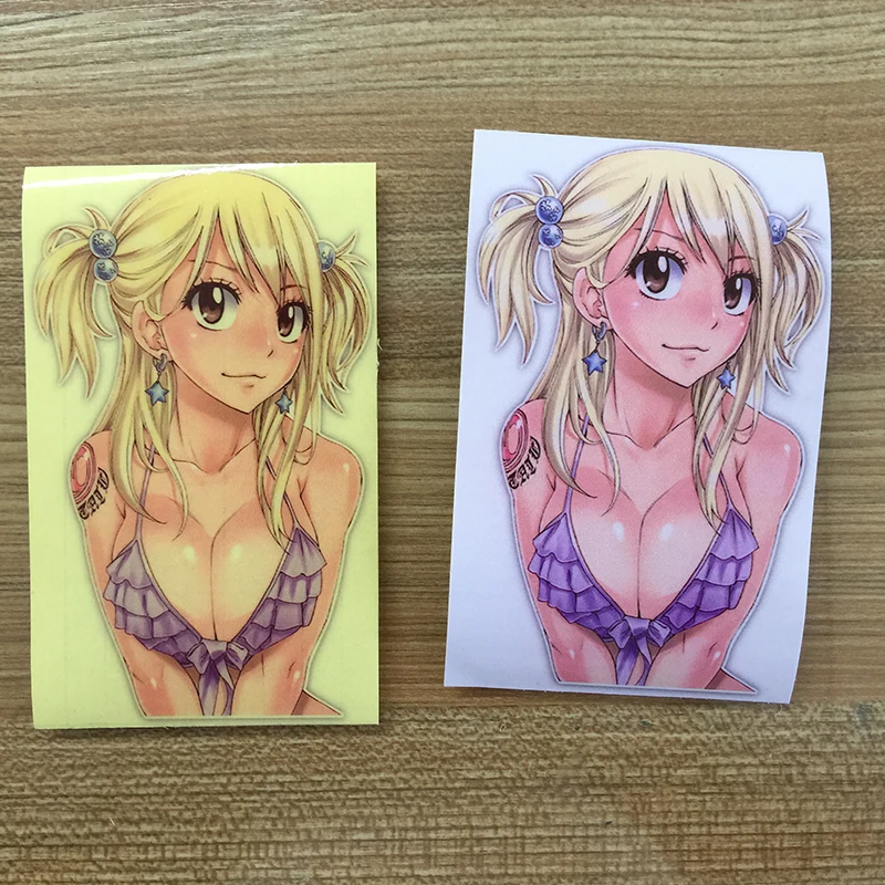 3D автомобильный Стайлинг Fairy Tail lucyheartfilia/Люси Аниме винил Стикеры для автомобиля и