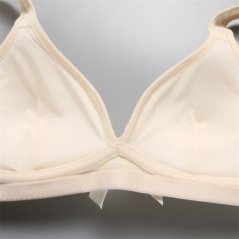 training bras for girls underwear solid cotton wire free girls bras small breast push up teenager girls clothing adolescente