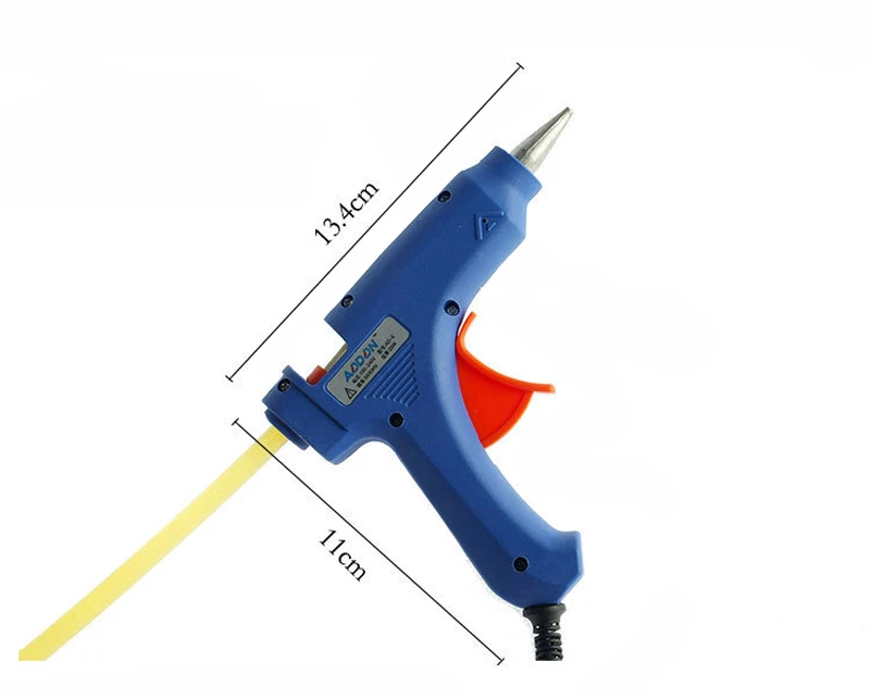 20 Вт термоклеевой пистолет Профессиональный высокотемпературный нагреватель ремонт тепловых инструментов прозрачные палочки термоклея 7*200 мм