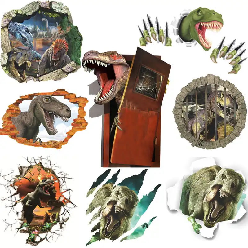 3d dinosaurier Wandaufkleber Abziehbilder für kinder zimmer Kunst für
