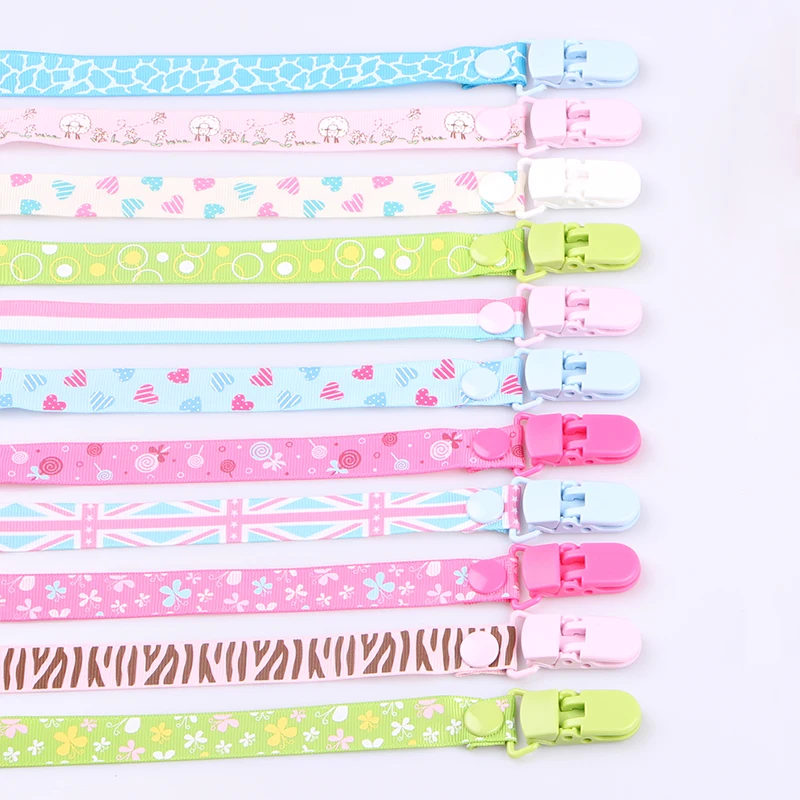 glittery sweet Baby Pacifier Clips Chain Nipples Holder Belt Dummy Clip For Feeding Soother Teether Accessories | Мать и ребенок