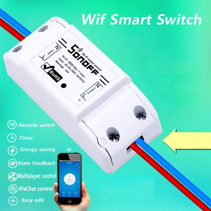  Itead Sonoff Smart Remote Control Wifi Switch Diy Timer Wireless SwitchSonoff S20 EU Smart WiFi Soc - 32760053192