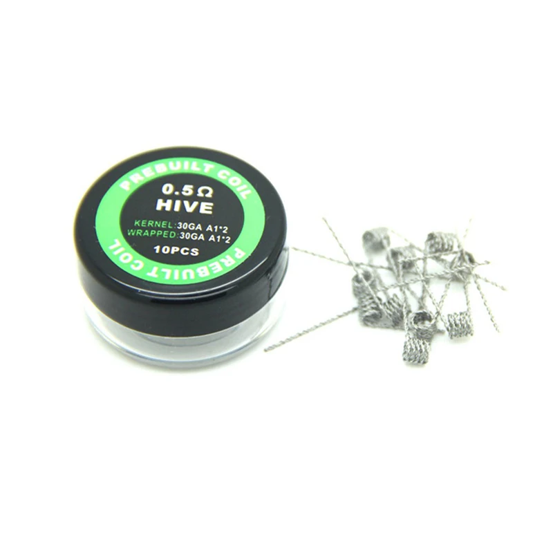 

10pcs/box Kanthal A1 Twisted Clapton Alien Hive Quad Tiger Fused Clapton Heating wire Resistance rda coil