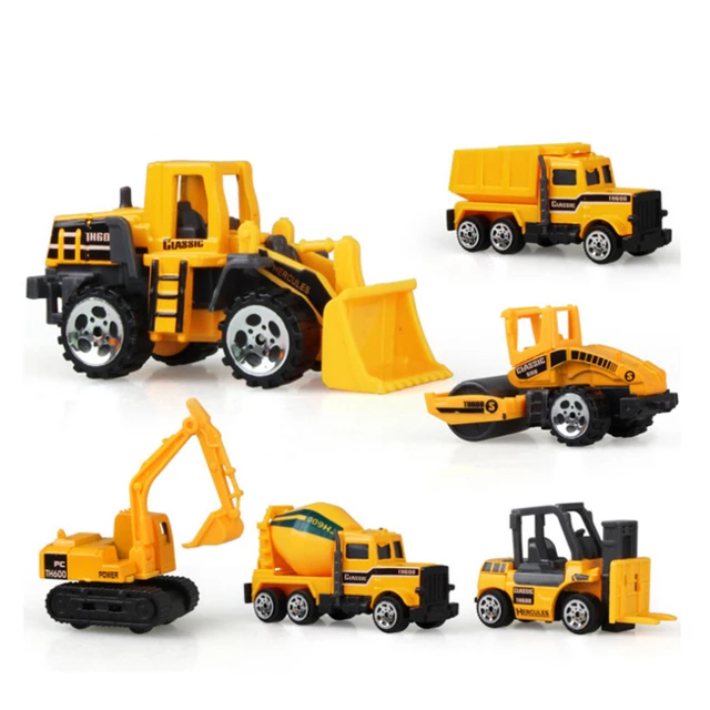 8 Styles  Baby Engineering Cars Toy Boys Girls Imitation Inertial Engineering Car Children Toy Alloy Excavator Gift 2018 New Toy 4