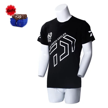 

New Men Fishing Clothes Short Sleeve Man Breathable Leisure Summer Daiwas Fishing T-shirt Towel Outdoor Hiking Male Clothes