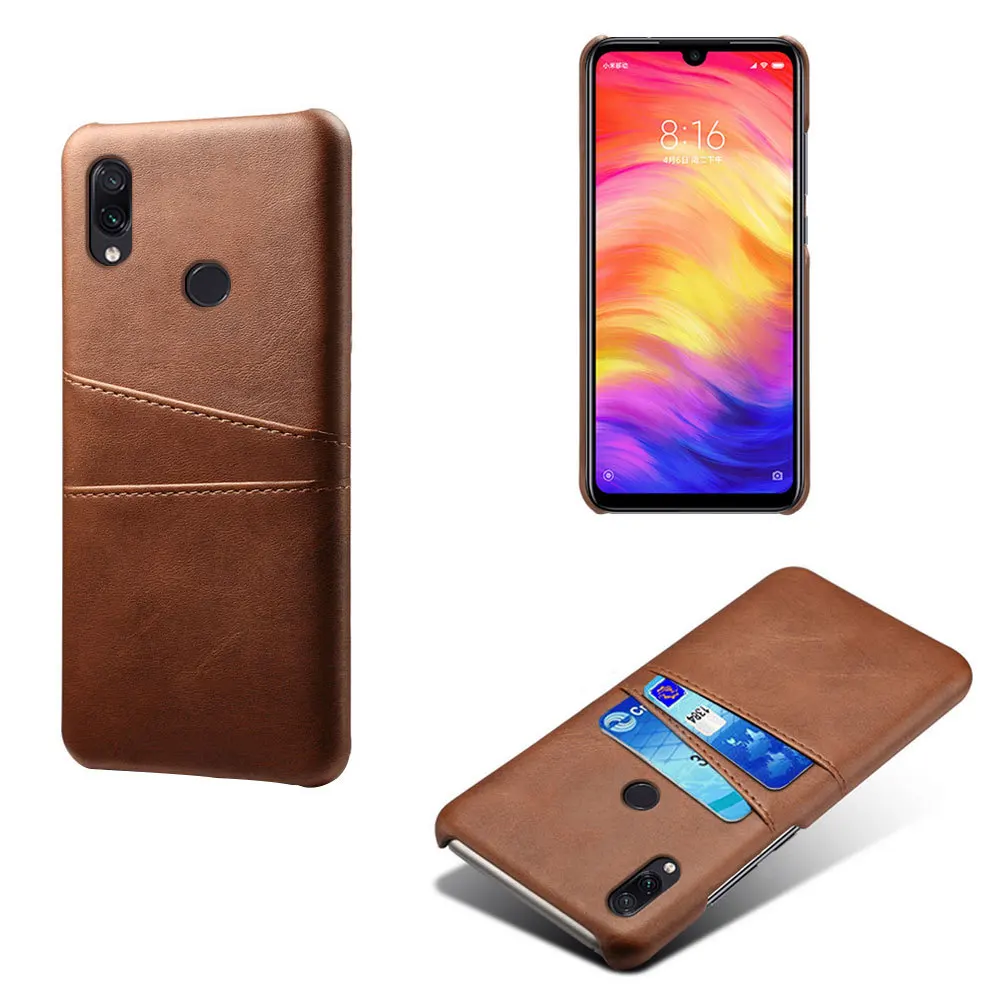 

Luxury PU Leather Card Solt Phone Case For Redmi Note7 Note7pro 7 7PRO Note6 6Pro 6 S2 Redmi Go Retro Business Slim Back Case