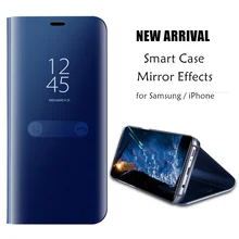 Flip Window Fashion Case Cover for Samsung Galaxy Note 8 5 S9 S8 Plus S7 Edge S6 for iPhone X 8 7 Plus 6S 6 Plus Accessories