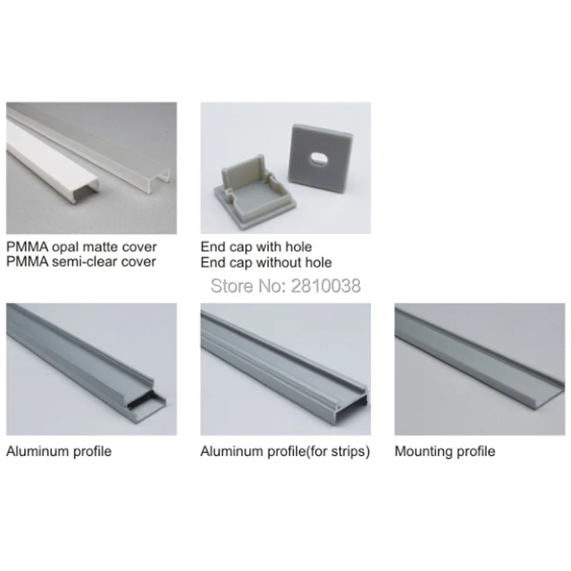 Us 329 5 9 Off 50 X1m Sets Lot 6063 Alloy Led Aluminum Profile Channel And Square Profile Alu For Ceiling Or Recessed Wall Lamps In Led Bar Lights
