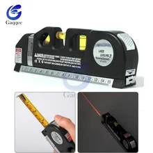 Лазерный уровень Горизонт Вертикальная измерительная лента 8 футов выравниватель многофункциональная стандартная и метрическая линейка многоцелевой измерительный уровень лазер