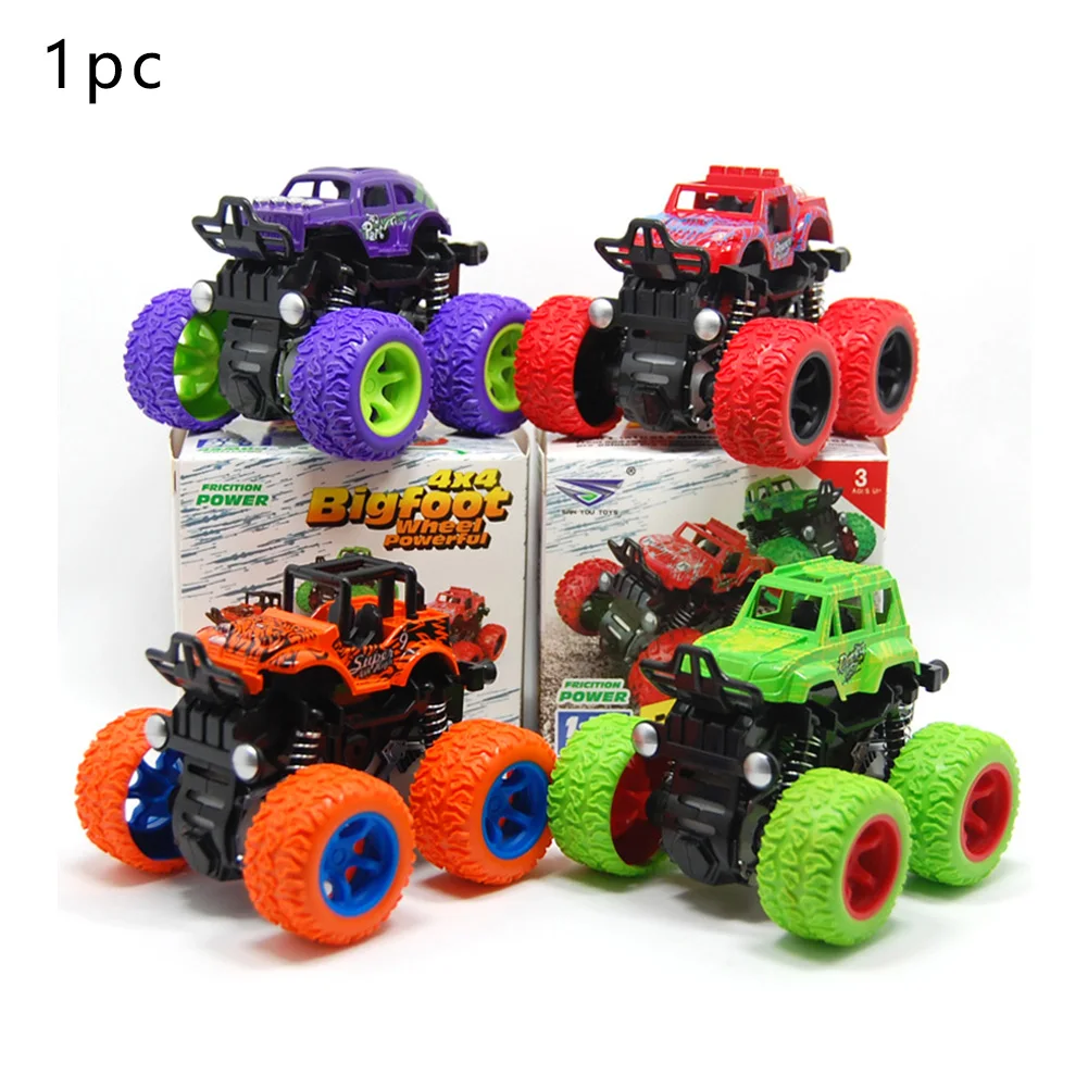 1PC Kids Cars Toys Monster Truck Inertia SUV Friction Power Vehicles Baby Boys Super Cars Blaze Truck Children Halloween Gifts