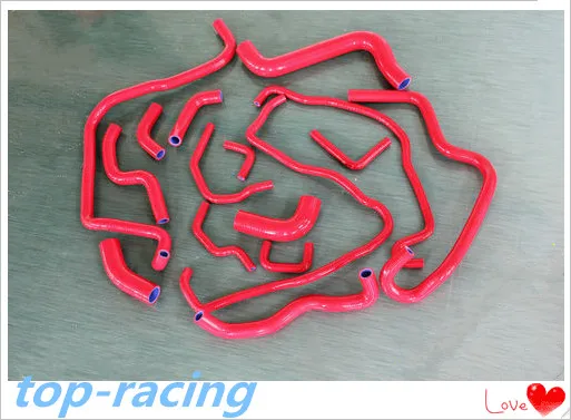 Silicone radiator coolant hose for VW Golf Bora New Beetle Toledo VR5 V5 2 3L Red