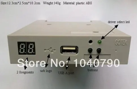 Emulator para Máquina de Bordar Frete Grátis Gotek Usb Ssd Floppy Drive 3.5 Sfr1m44-fu - Imagem 2