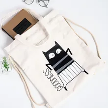 1 шт. корейские канцтовары оптом Sumai домашний душевный Кот холщевая сумка на шнурке smf-1160