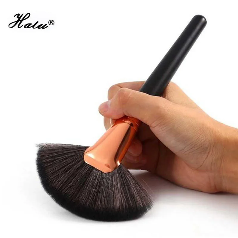 HaLu Large Loose Powder Fan Makeup Brushes Professional Cosmetic