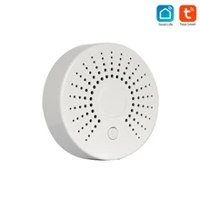 1 шт. умный Wifi беспроводной датчик температуры пожарного дыма беспроводной детектор дыма Автоматизация домашней системы охранной сигнализации