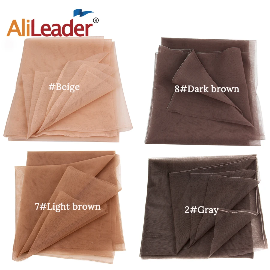 Alileader Invisible Lace Wig Making 1/4 Yard Swiss Lace Net For Making Lace Wig Hairnet Accessories Weaving Cap Tools Hair Net